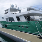 Luxury yacht exterior and marine fabric cleaned by Cleaner Couch